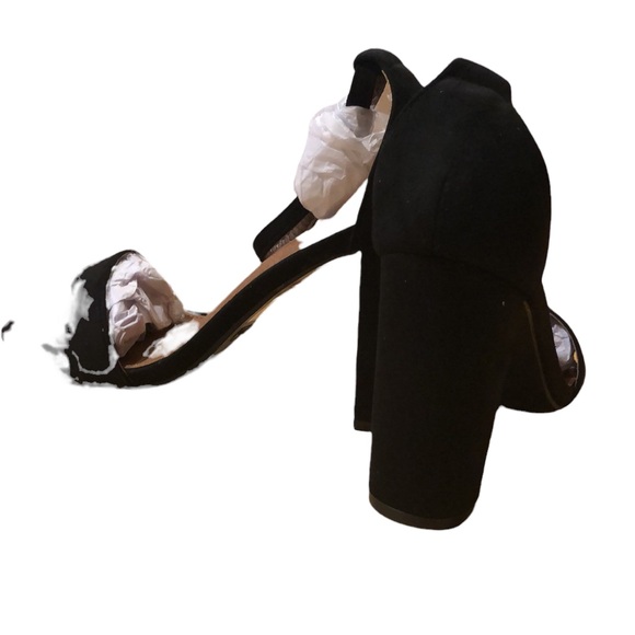 Bella Marie Faux Suede Peep Toe Heel - Picture 12 of 12